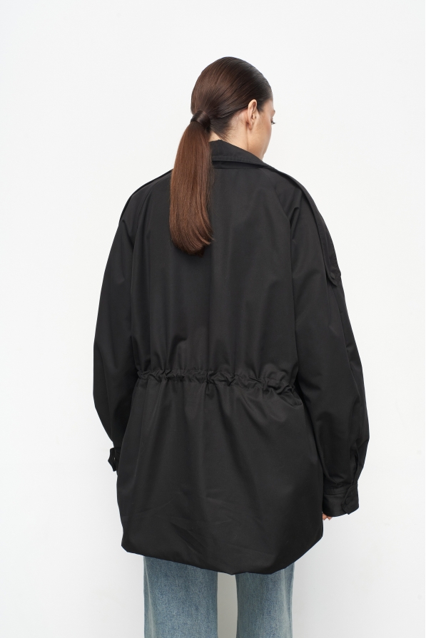 Куртка-реглан на кулиске Black